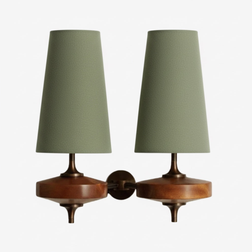Rowan Retro Fabric Shade Wall Sconce – Classic Fabric Lighting For Bedroom | Souliia