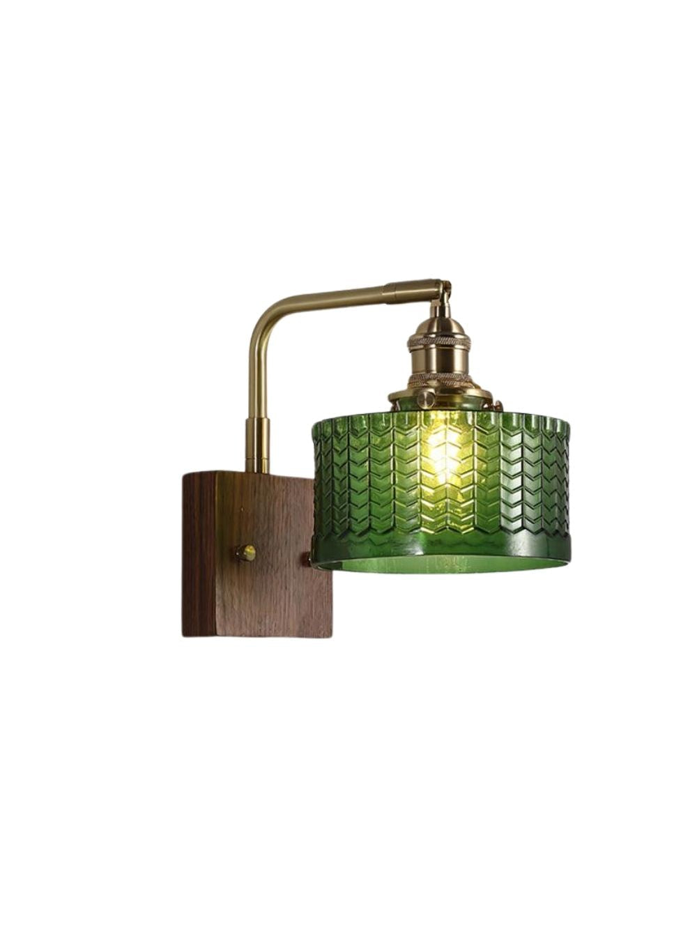 Ripple Glass Wall Sconce – Vintage Style Bedside Accent Light for Bedroom | Souliia