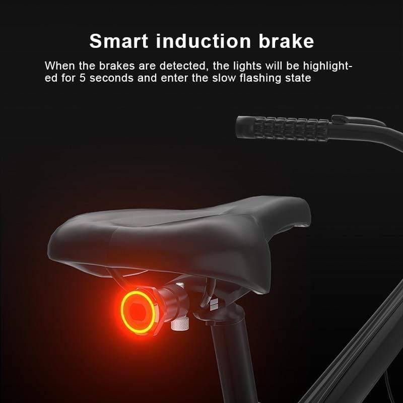 Feu arrière rechargeable par USB avec détection intelligente du freinage pour vélos - Souliia