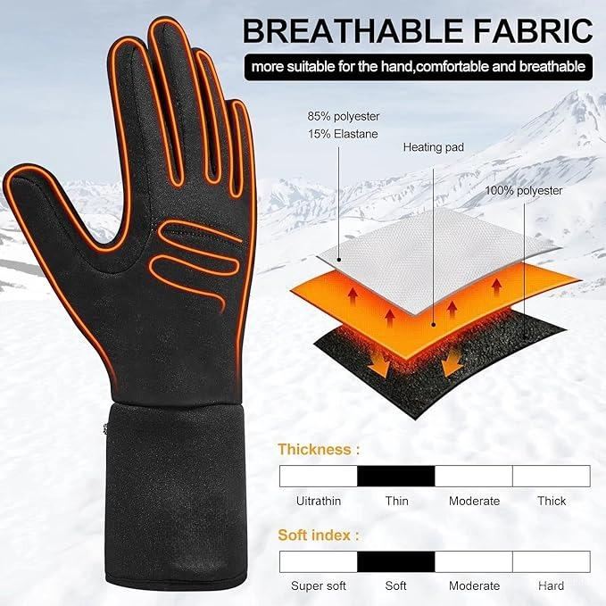 Thin Heated Glove Liners — Far-Infrared Hand Warmers