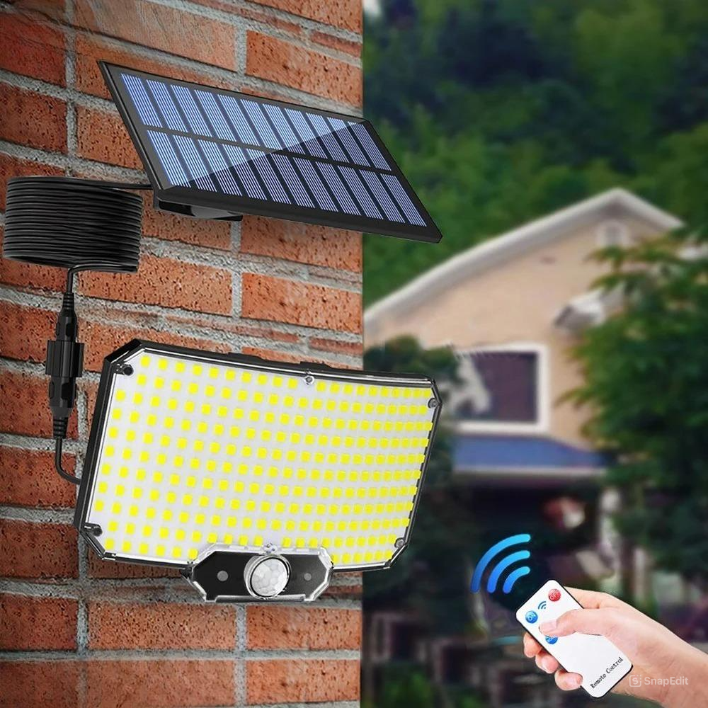 Solar-Flutlicht mit Bewegungssensor, 5,5 V, 1800MA-Akku