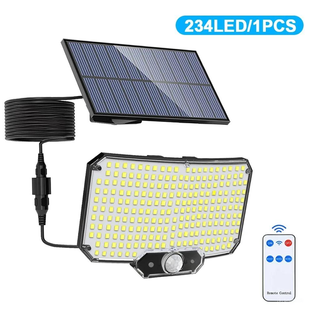 Solar-Flutlicht mit Bewegungssensor, 5,5 V, 1800MA-Akku