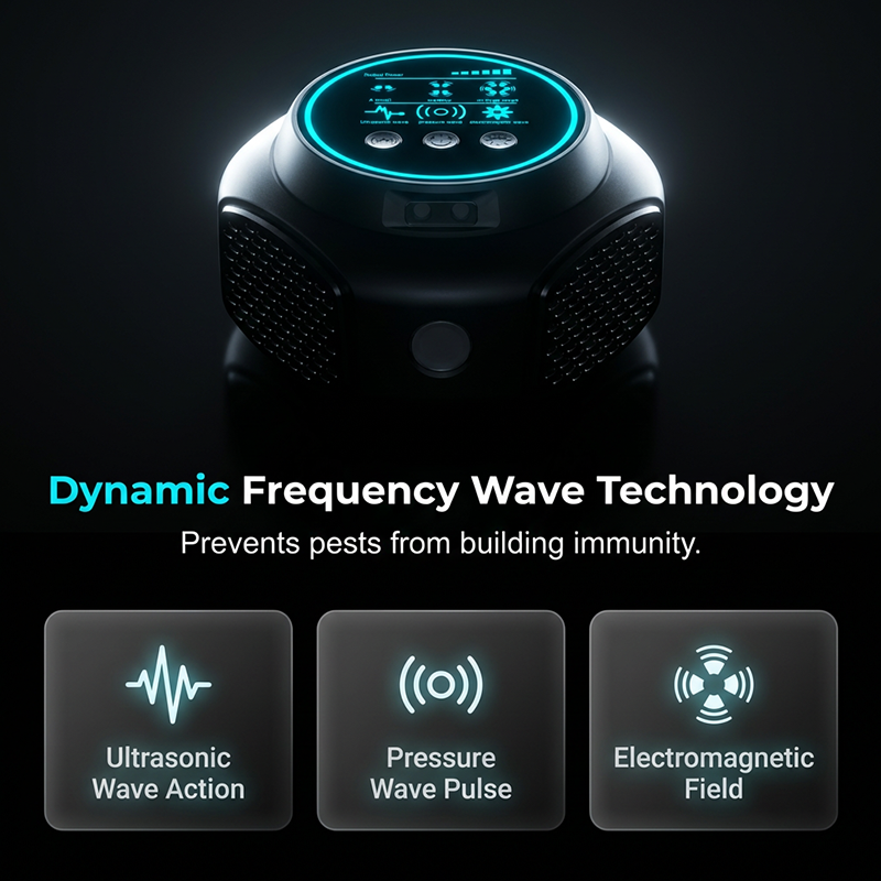 Ultrasonic Pest Repeller with Touchscreen Display - Souliia
