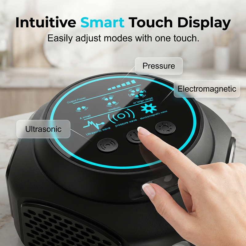 Ultrasonic Pest Repeller with Touchscreen Display - Souliia
