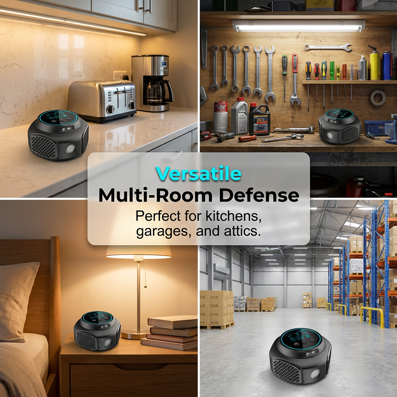 Ultrasonic Pest Repeller with Touchscreen Display - Souliia