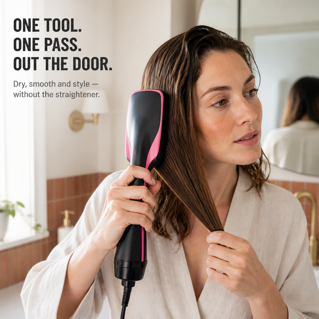 VeloSmooth — Réduisez votre routine capillaire matinale à un seul outil et un seul passage - Souliia