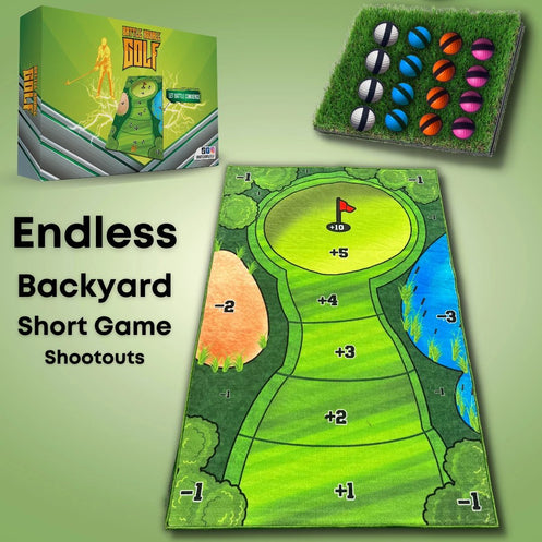 迷你粘球高尔夫游戏套装 - 便携式切球比赛