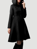 Simple Button Coat — Turtleneck Long-Sleeve Design