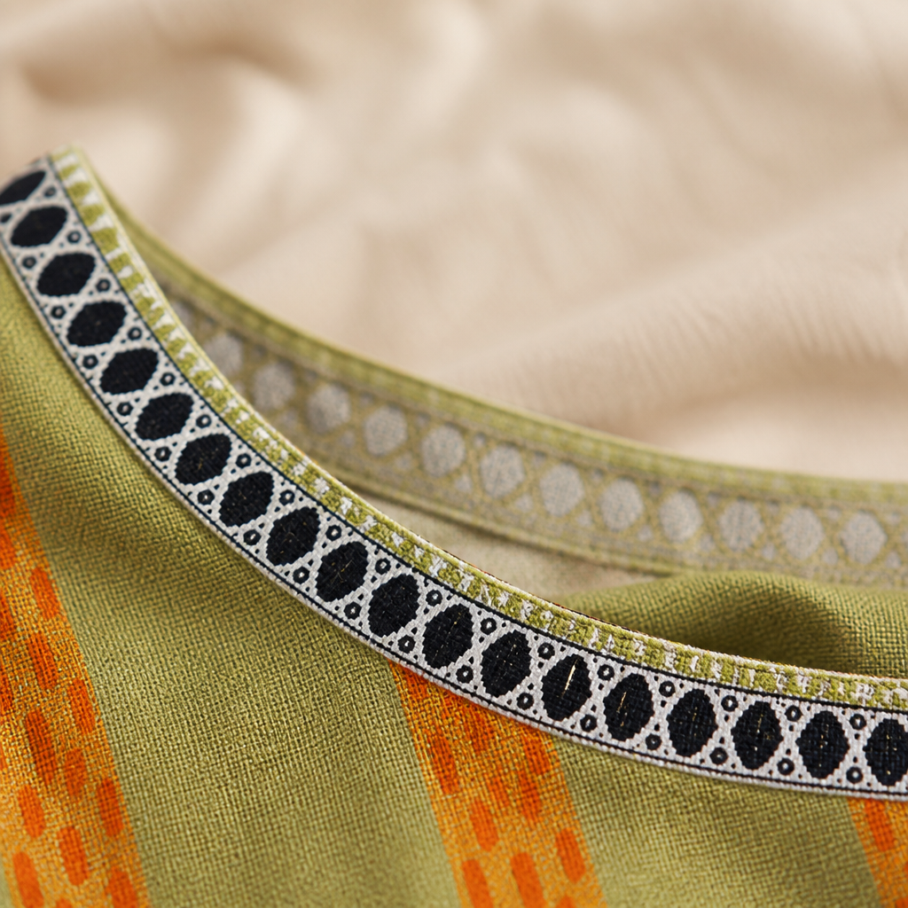 VivaLuxe – Bohemian Mixed-Print Relaxed Top with Three-Quarter Sleeves - Souliia