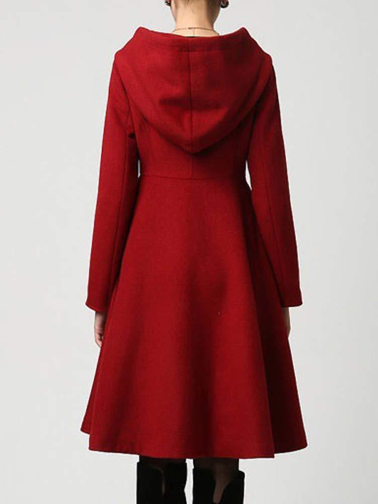 Simple Button Coat — Turtleneck Long-Sleeve Design