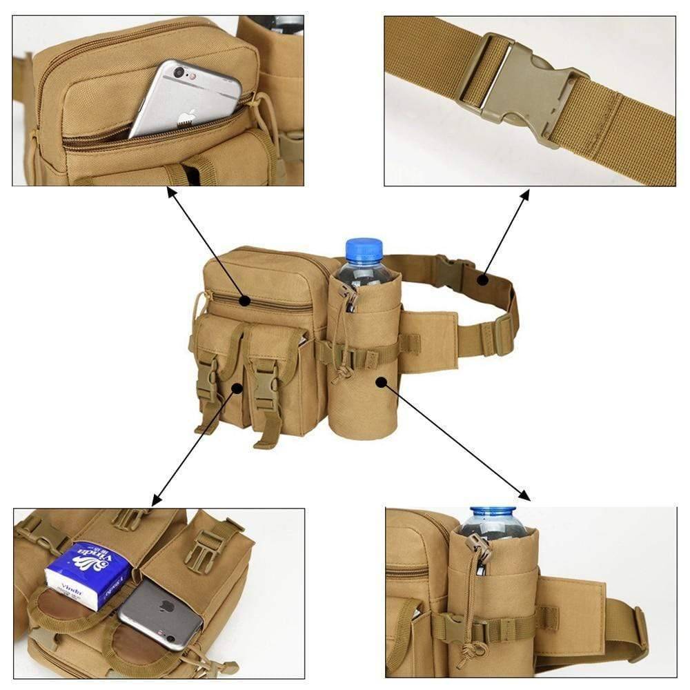 Pochette polyvalente pour téléphone et gourde tactique d’extérieur - Souliia