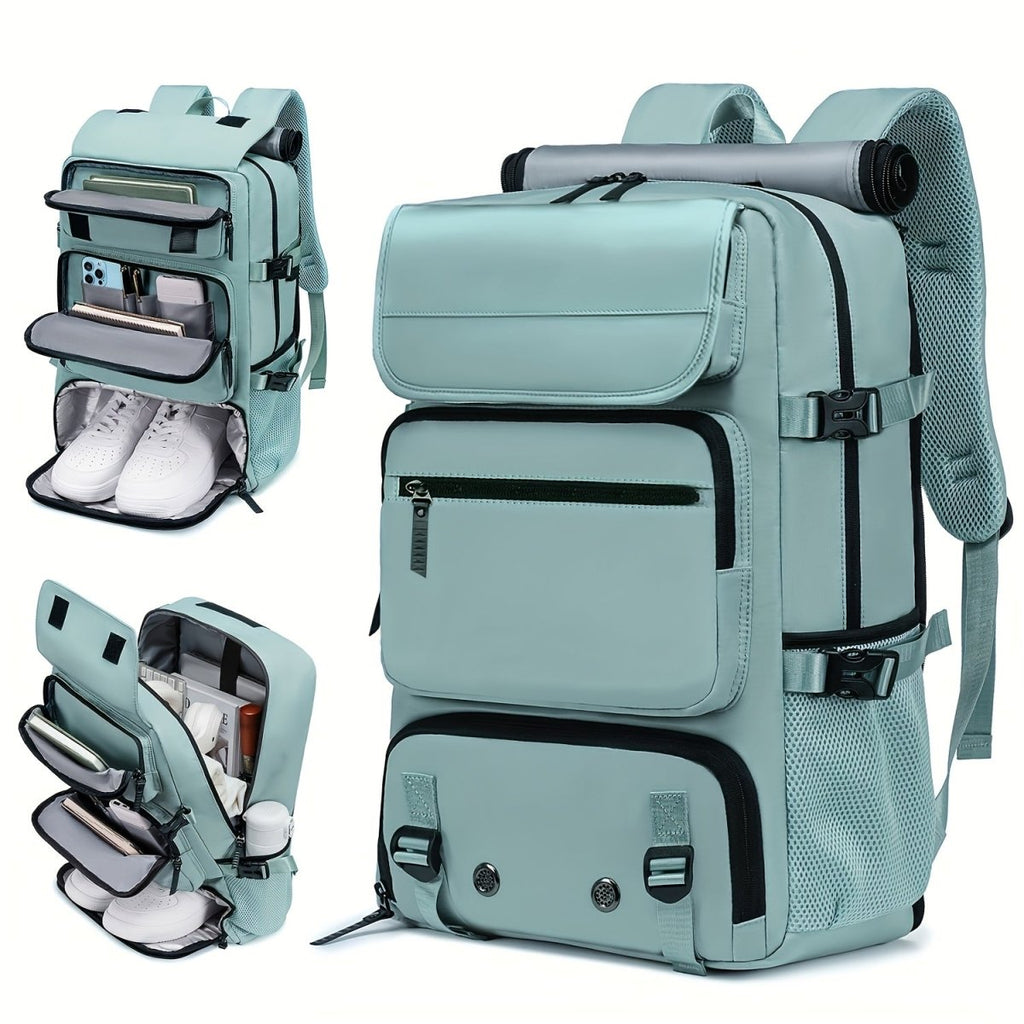 TRAVELMAX Pack – Waterproof Travel Backpack with USB Port, Shoe Compartment & Anti-Theft Pocket