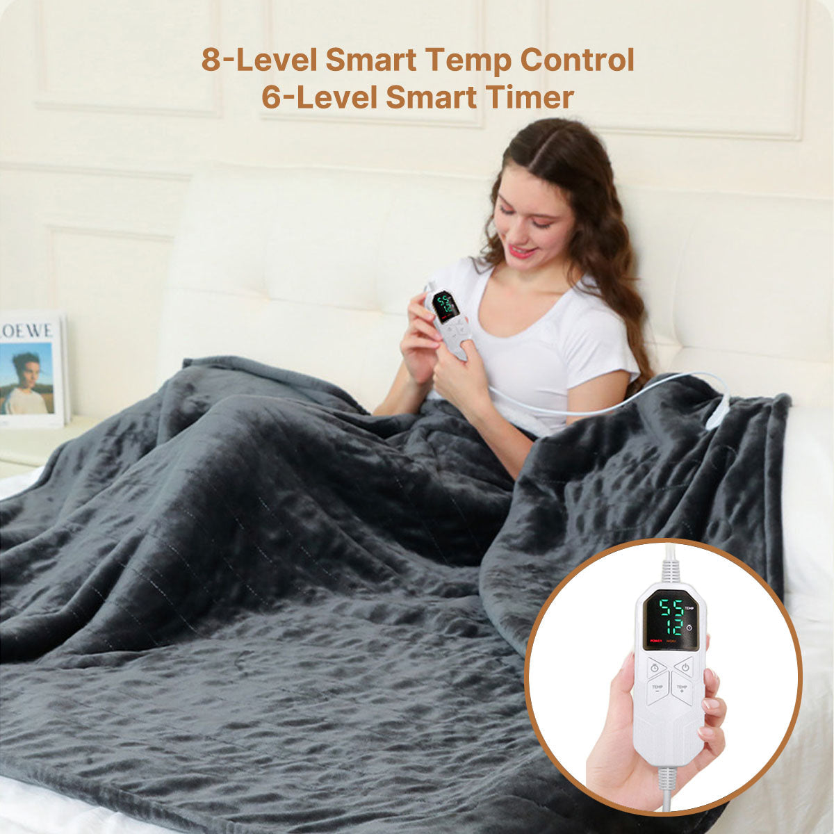 Travel Electric Blanket – Soft and Portable Heated Throw - Souliia