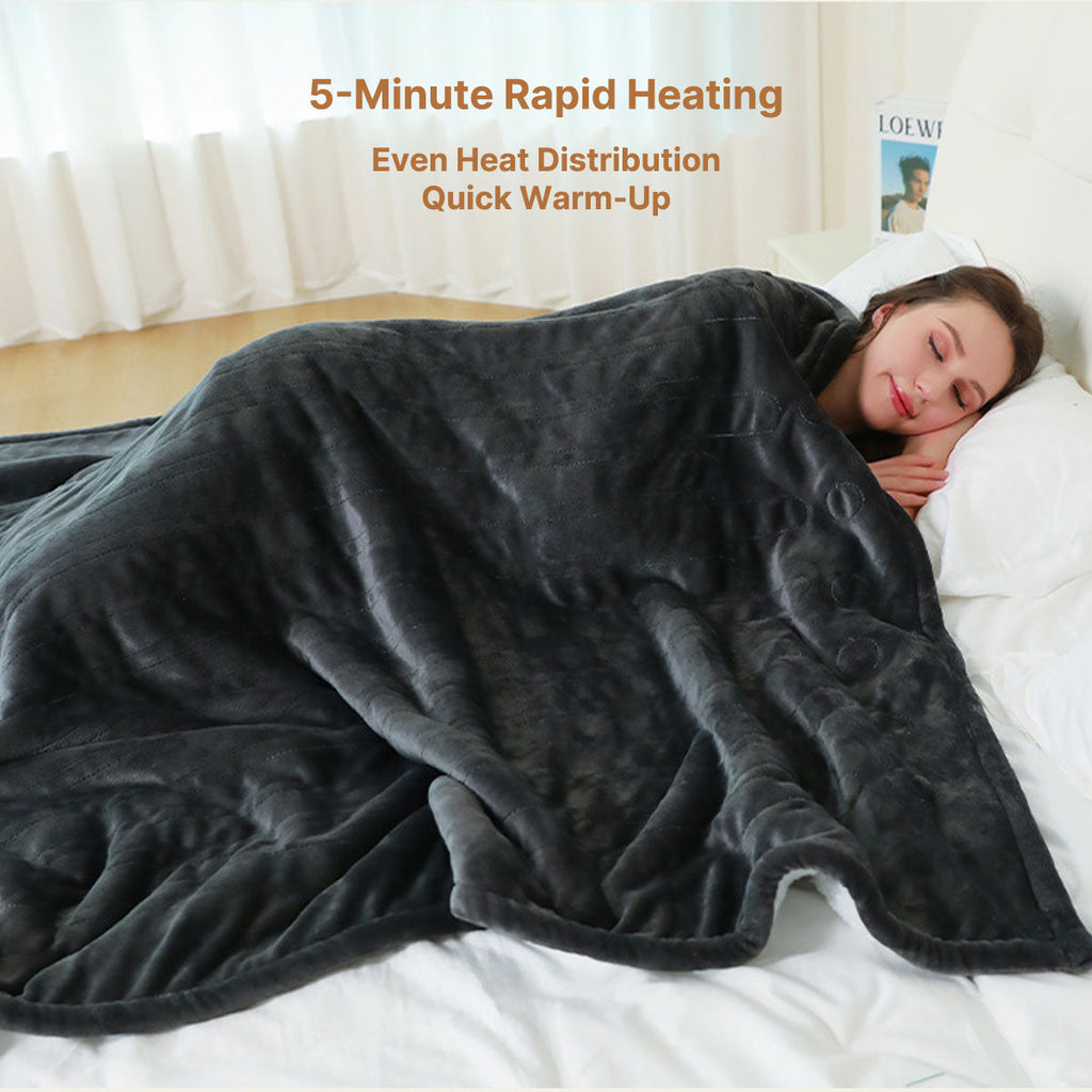 Travel Electric Blanket – Soft and Portable Heated Throw - Souliia