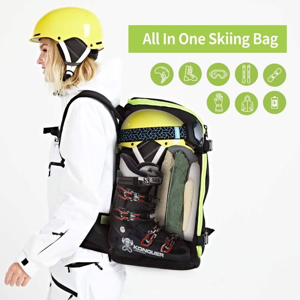 Travel Backpack for Skiing and Snowboarding – 50 Liters - Souliia
