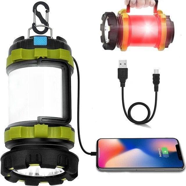 Rechargeable Camping Lantern and Power Bank - 6 Functions - Souliia