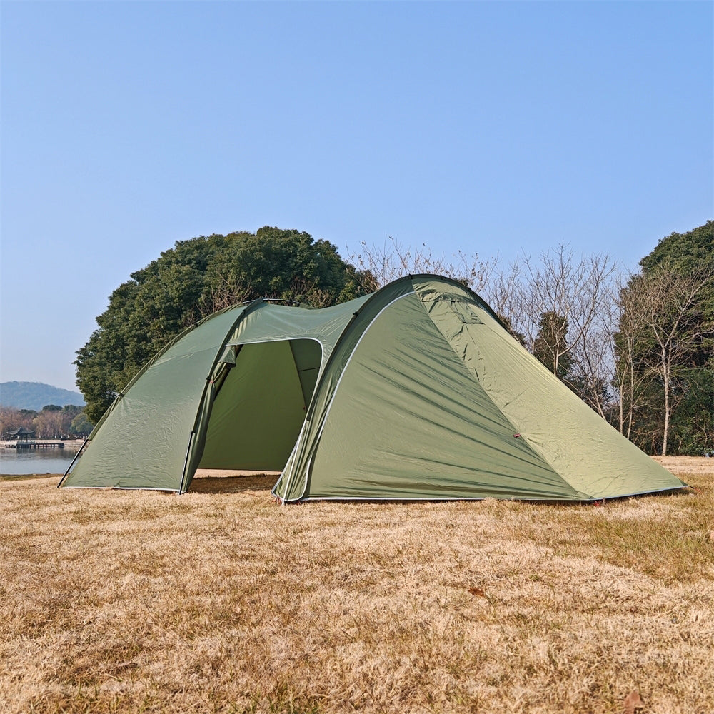 Tunnel Tent for 6 People with Canopy for Camping - Souliia