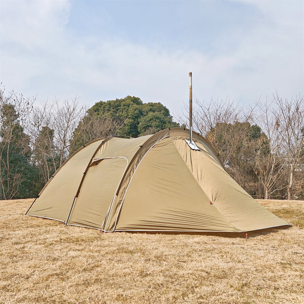 Tunnel Tent for 6 People with Canopy for Camping - Souliia