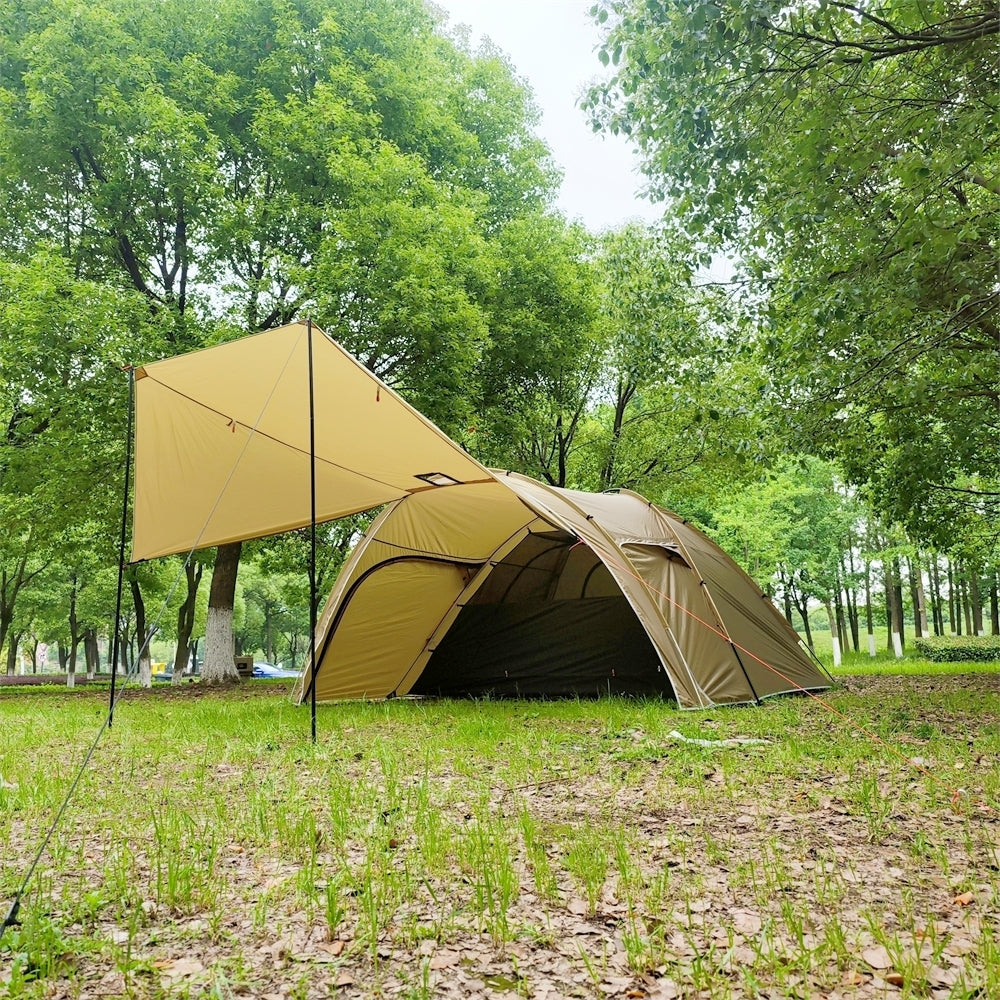 Tunnel Tent for 6 People with Canopy for Camping - Souliia