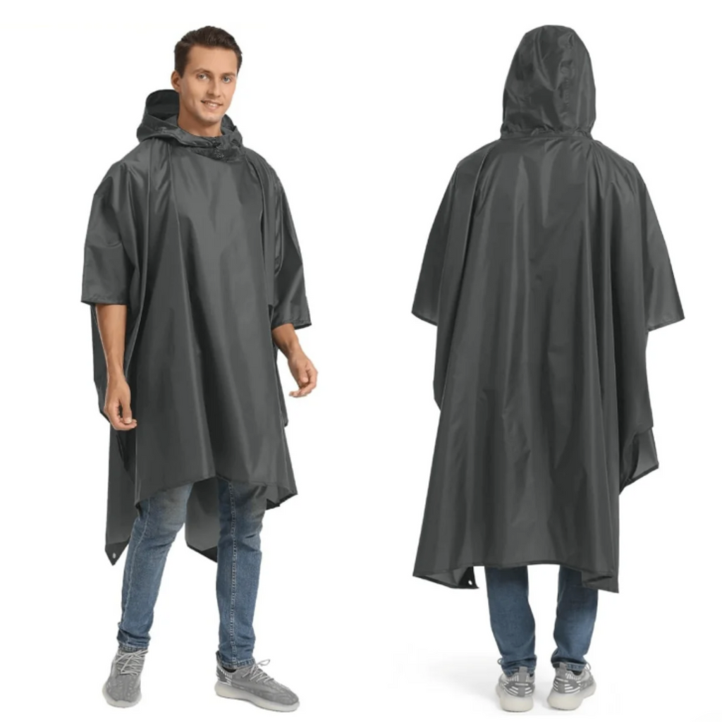 Versatile 3-in-1 Rain Poncho for All Seasons - Souliia