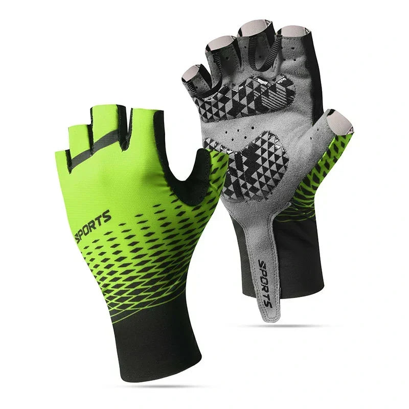 Shock-Absorbing Half-Finger Gloves for Cycling - Souliia