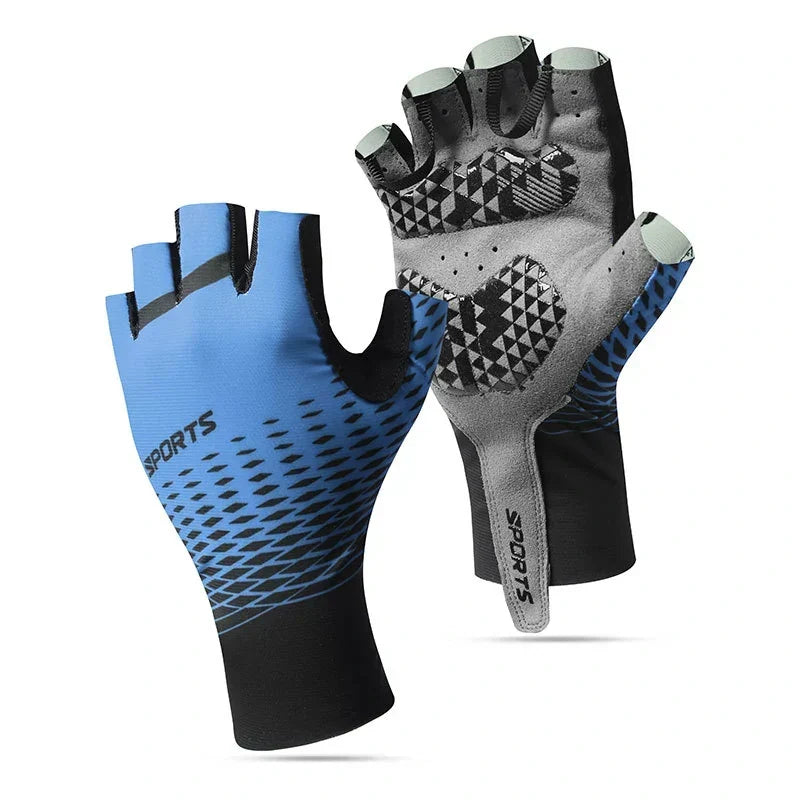 Shock-Absorbing Half-Finger Gloves for Cycling - Souliia