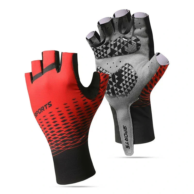 Shock-Absorbing Half-Finger Gloves for Cycling - Souliia