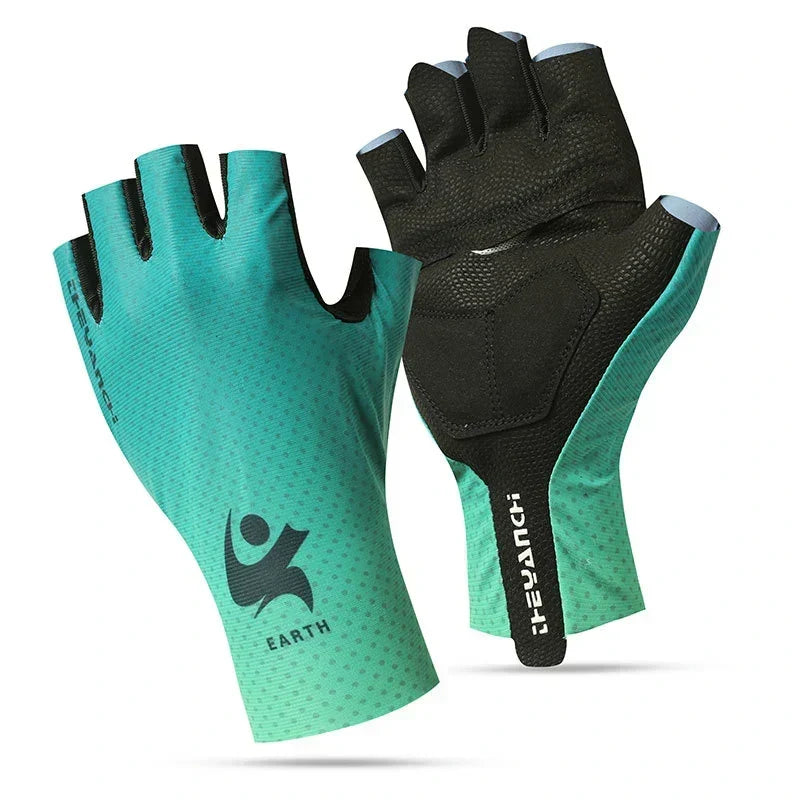 Shock-Absorbing Half-Finger Gloves for Cycling - Souliia