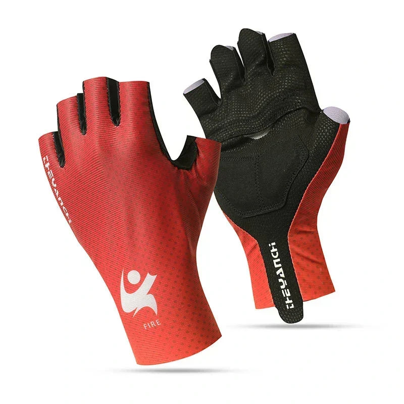 Shock-Absorbing Half-Finger Gloves for Cycling - Souliia