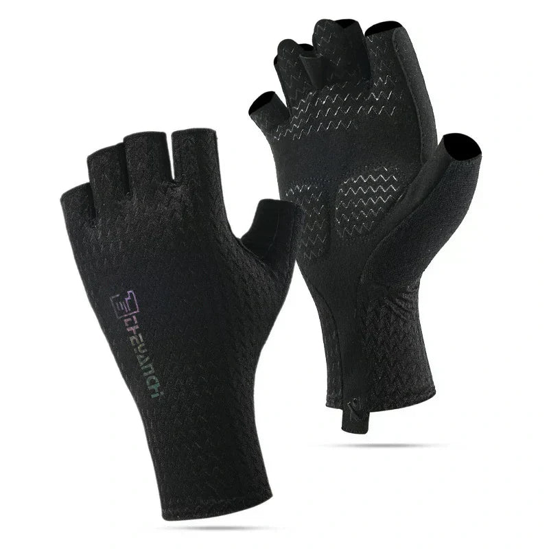 Shock-Absorbing Half-Finger Gloves for Cycling - Souliia