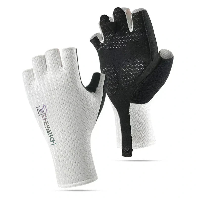 Shock-Absorbing Half-Finger Gloves for Cycling - Souliia