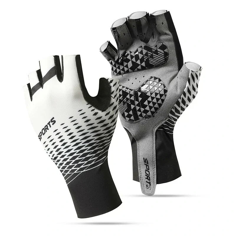 Shock-Absorbing Half-Finger Gloves for Cycling - Souliia
