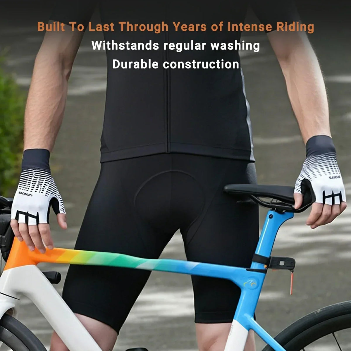 Shock-Absorbing Half-Finger Gloves for Cycling - Souliia
