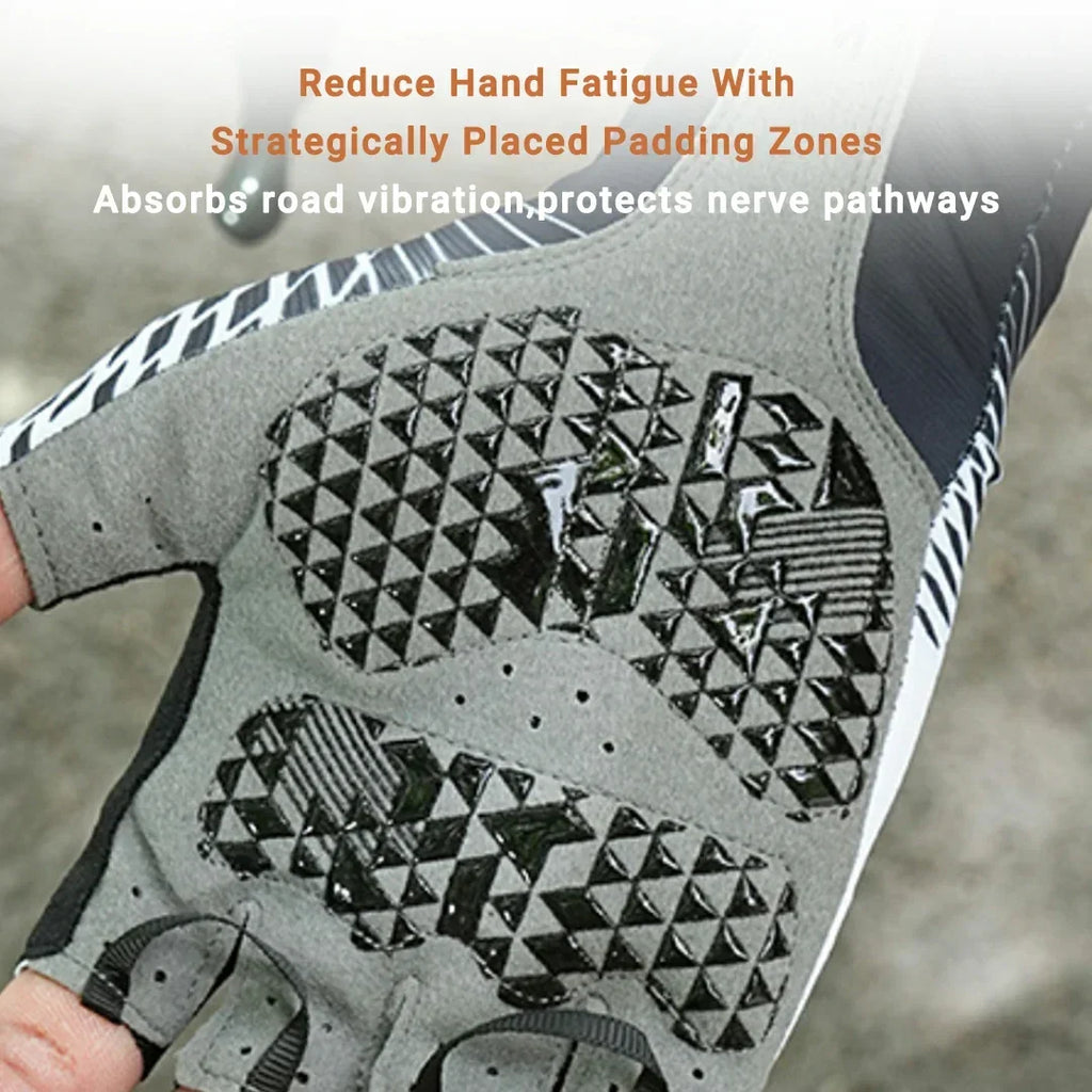 Shock-Absorbing Half-Finger Gloves for Cycling - Souliia