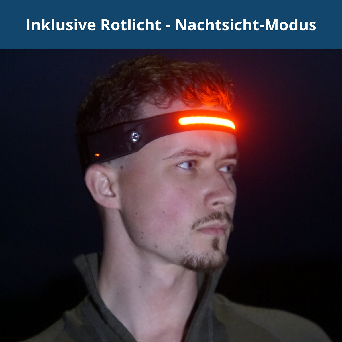 Sensor-Activated LED Headlamp with Broad Beam - Souliia