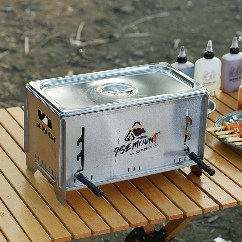 Versatile Charcoal Grill and Camping Stove for Outdoor Cooking - Souliia
