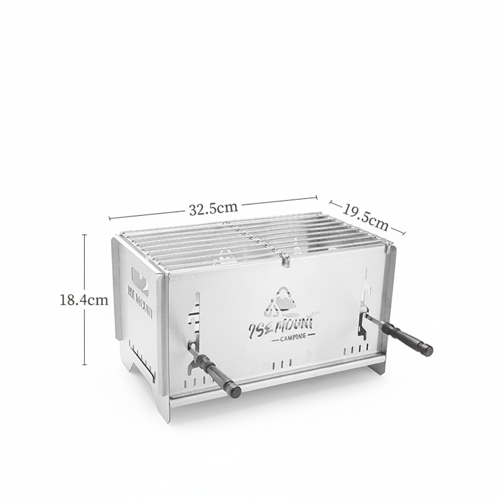 Versatile Charcoal Grill and Camping Stove for Outdoor Cooking - Souliia