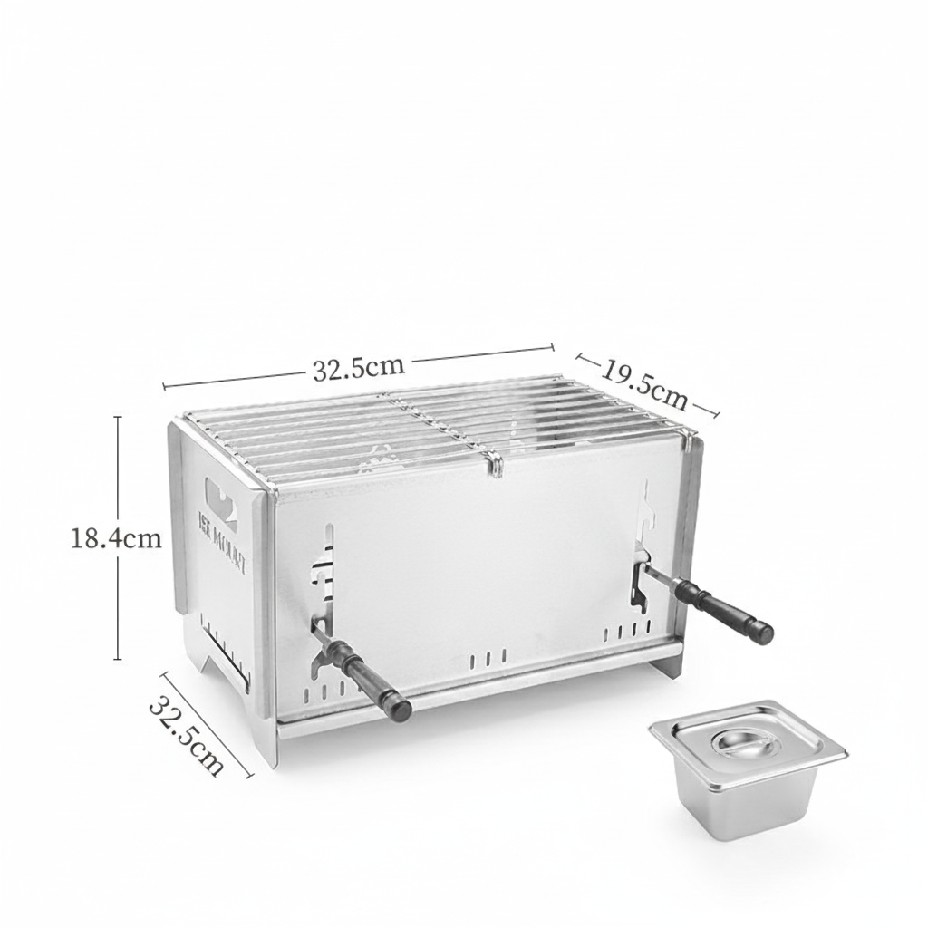 Versatile Charcoal Grill and Camping Stove for Outdoor Cooking - Souliia