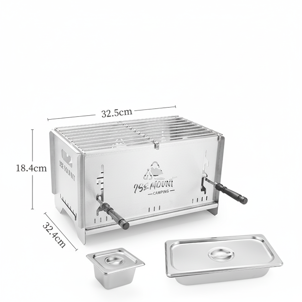 Versatile Charcoal Grill and Camping Stove for Outdoor Cooking - Souliia