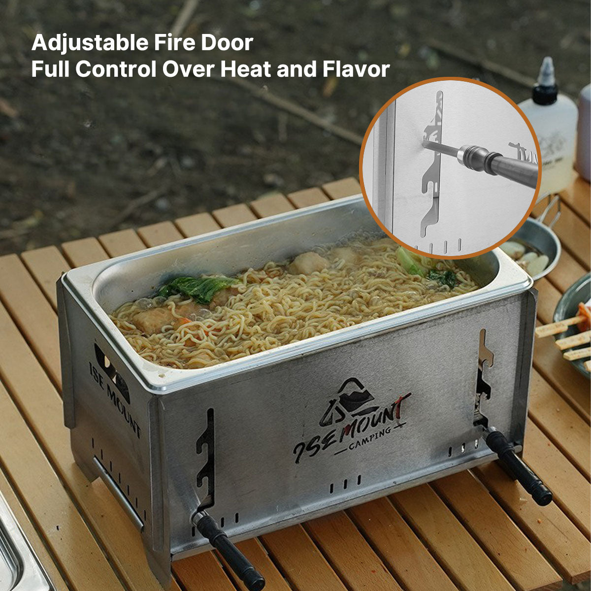 Versatile Charcoal Grill and Camping Stove for Outdoor Cooking - Souliia