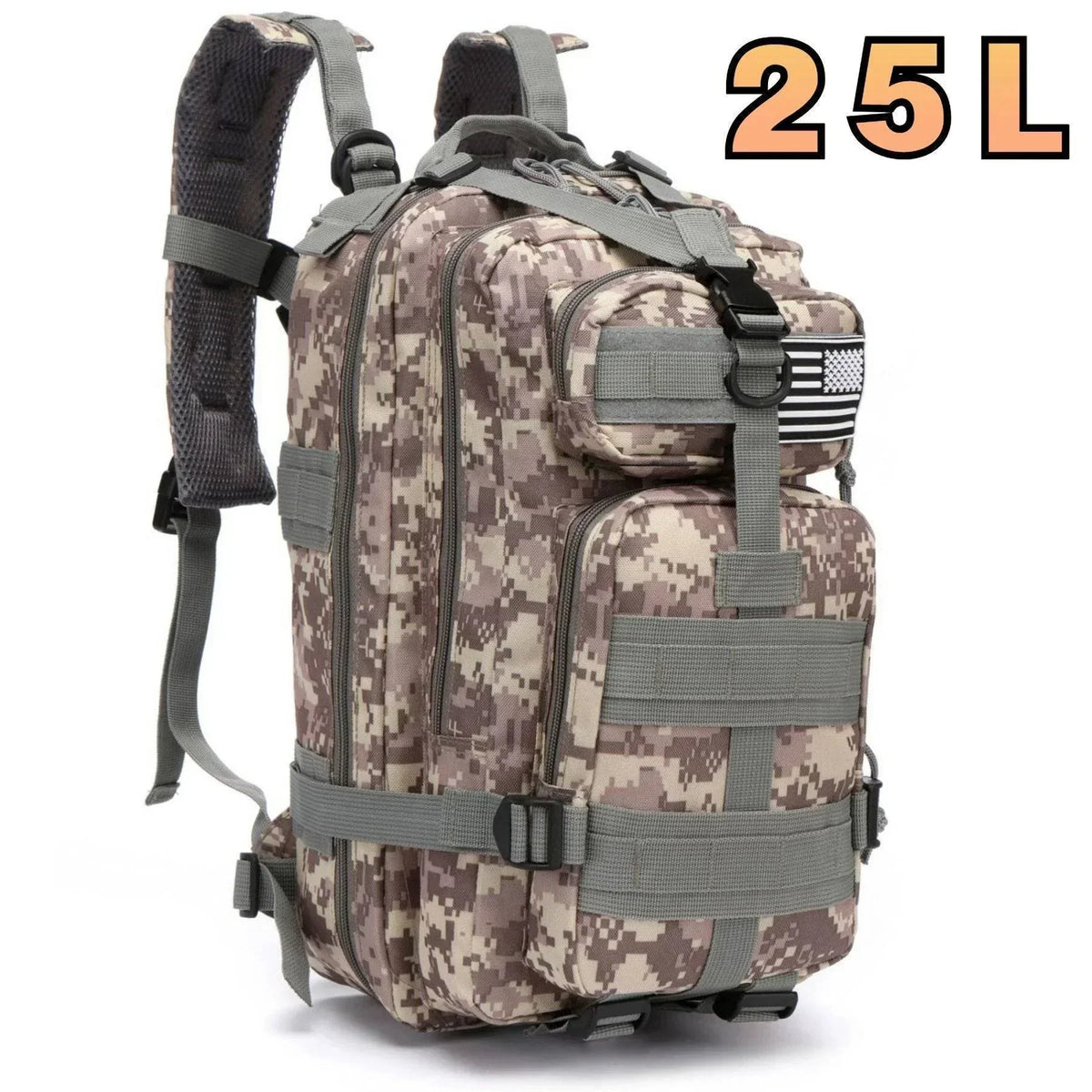 Trekking Backpack for Camping and Hiking - Outdoor Tactical Gear - Souliia