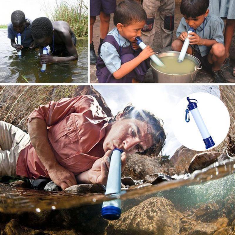Water Filter Straw for Outdoor Survival and Emergency Use - Souliia