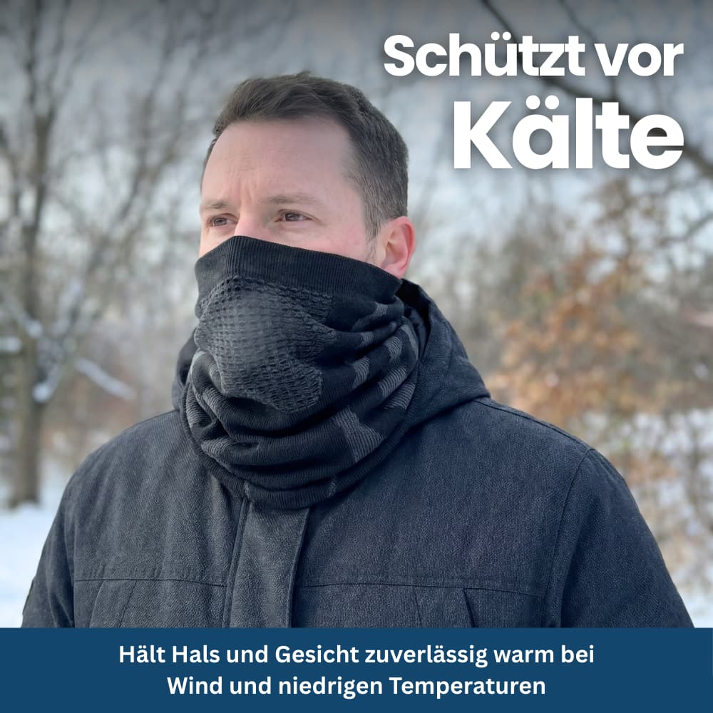 Warm and Versatile Neck Gaiter - Reversible Design - Souliia