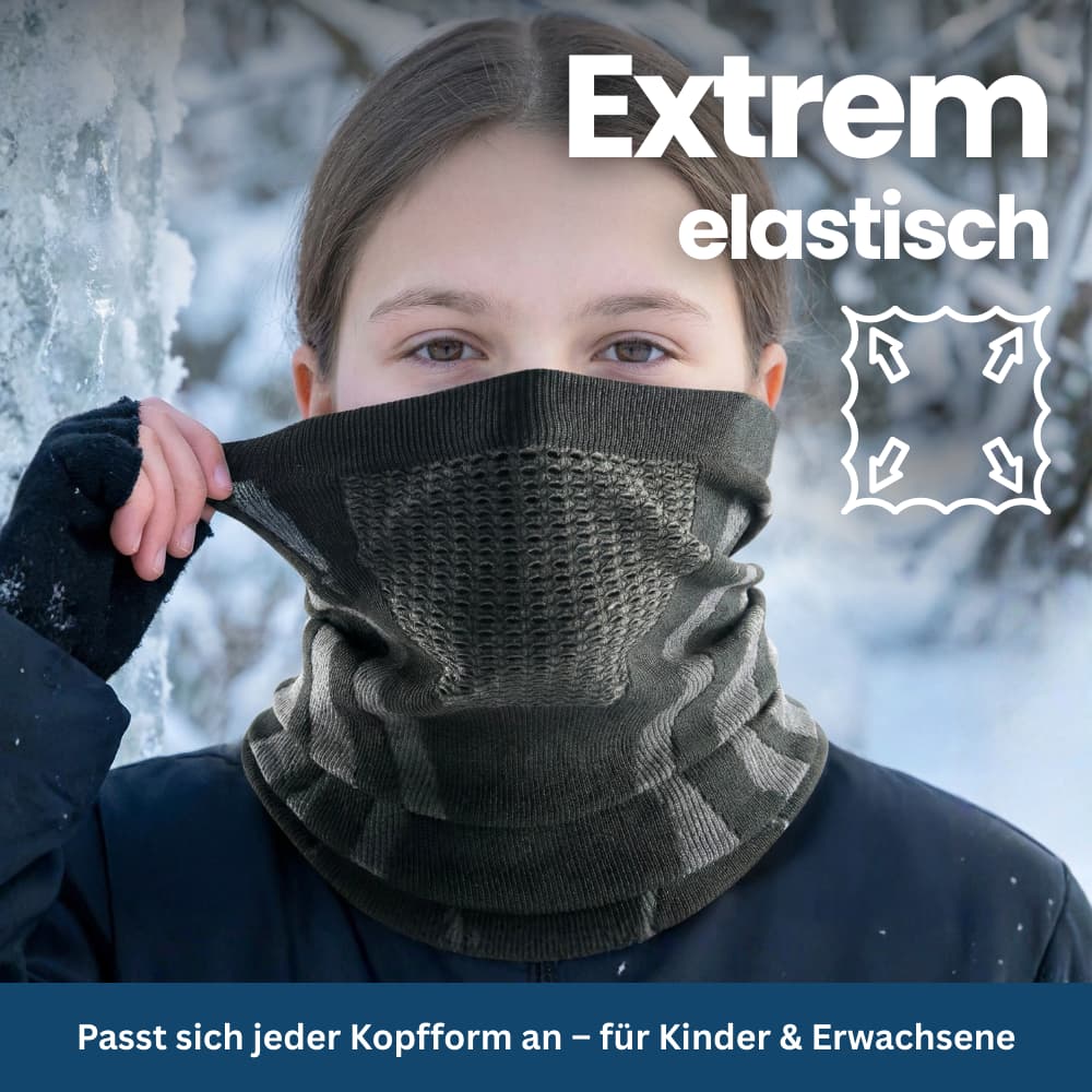 Warm and Versatile Neck Gaiter - Reversible Design - Souliia