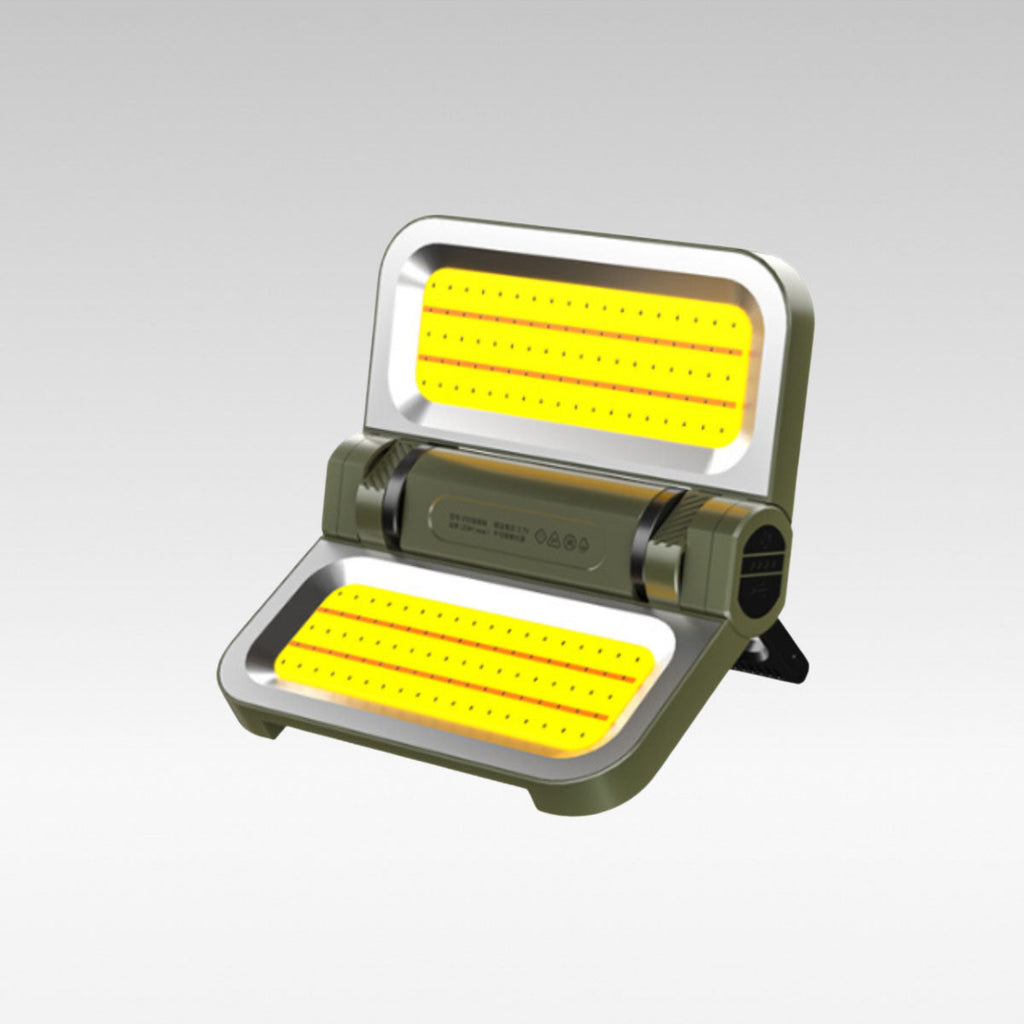 Genopladelig projektør med solenergi og USB-opladning - Souliia