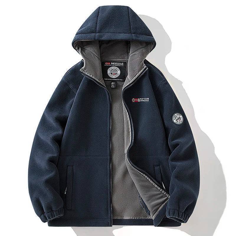 Αντιανεμικό παλτό για υπαίθριες δραστηριότητες - Τακτικό μπουφάν από θερμικό φλις - Souliia