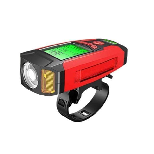 Dobíjecí cyklistické světlo s klaksonem - USB design 3 v 1 - Souliia