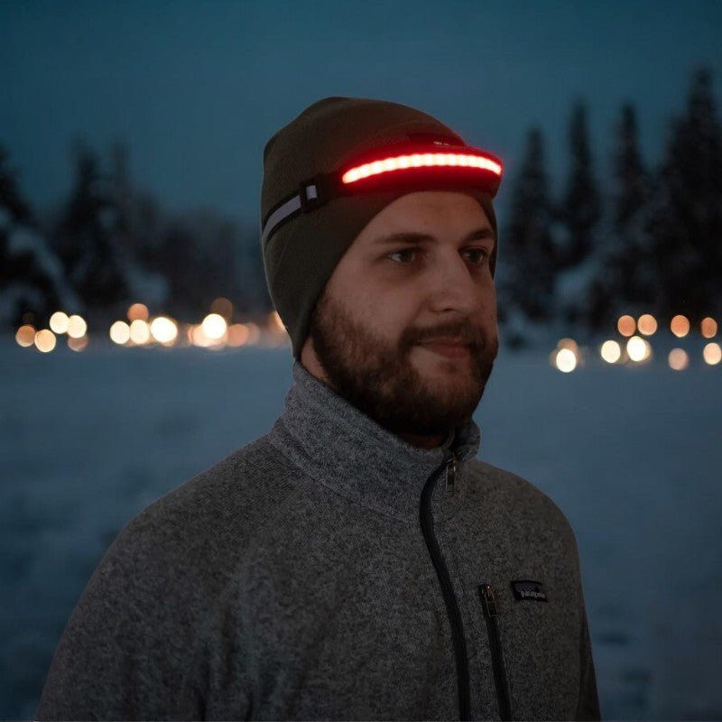 Uppladdningsbar pannlampa för äventyr – vidvinklad USB-lampa - Souliia