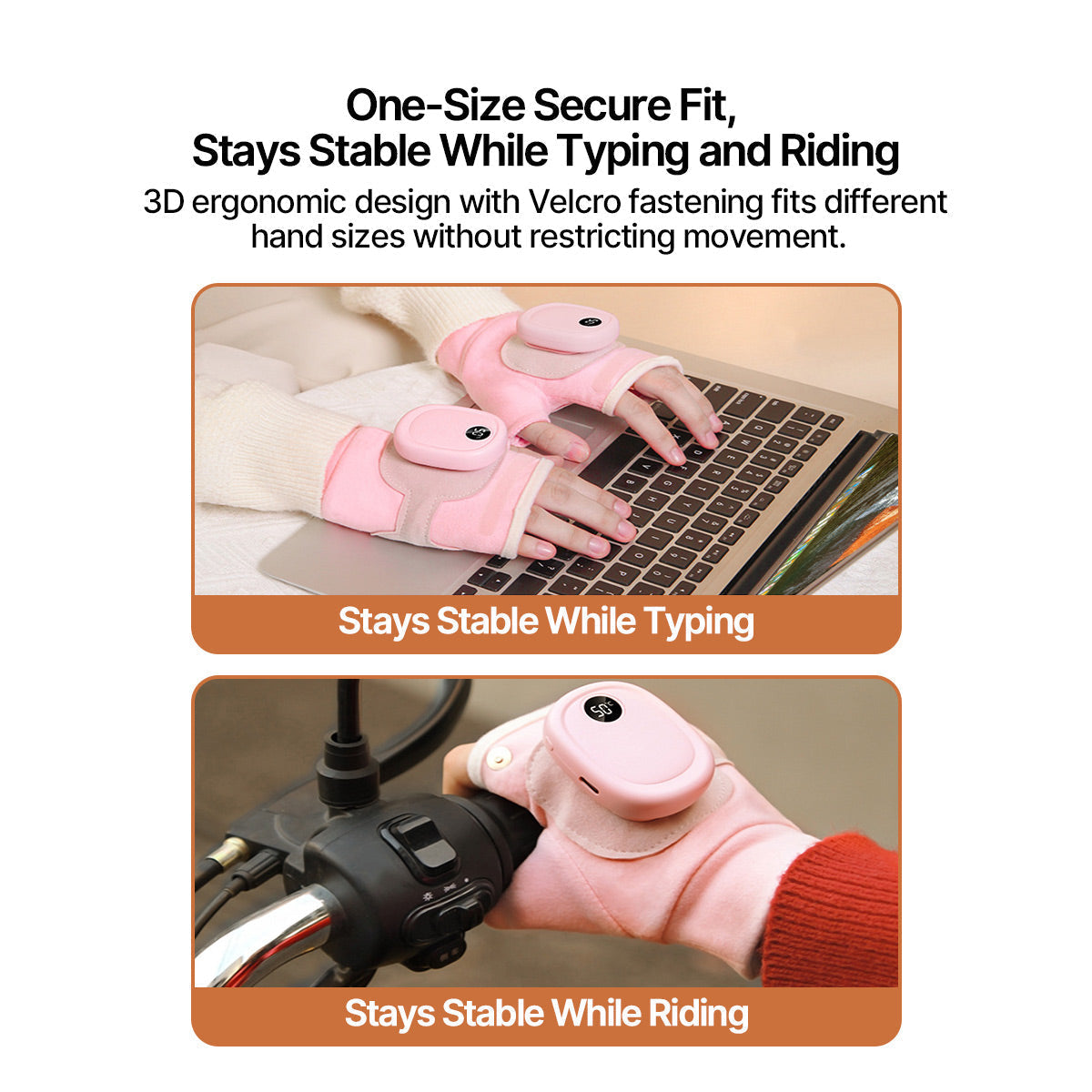 Warm Cycling and Office Gloves with Heating for Winter - Souliia