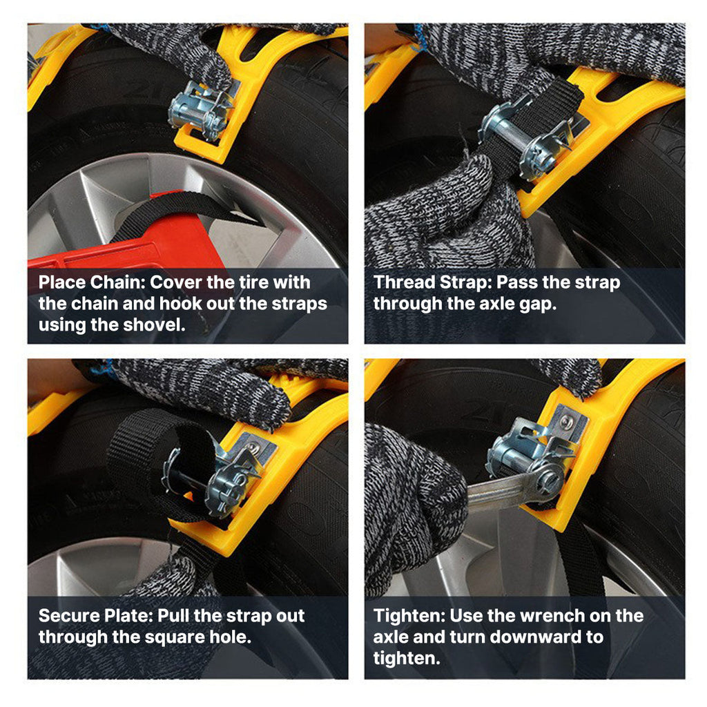 Winter Driving Snow Chains for All Vehicles - Souliia